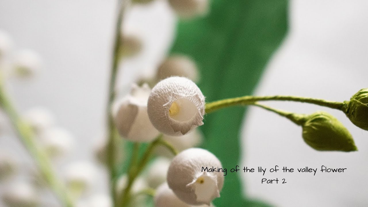 Making of the lily of the valley paper flower part 2