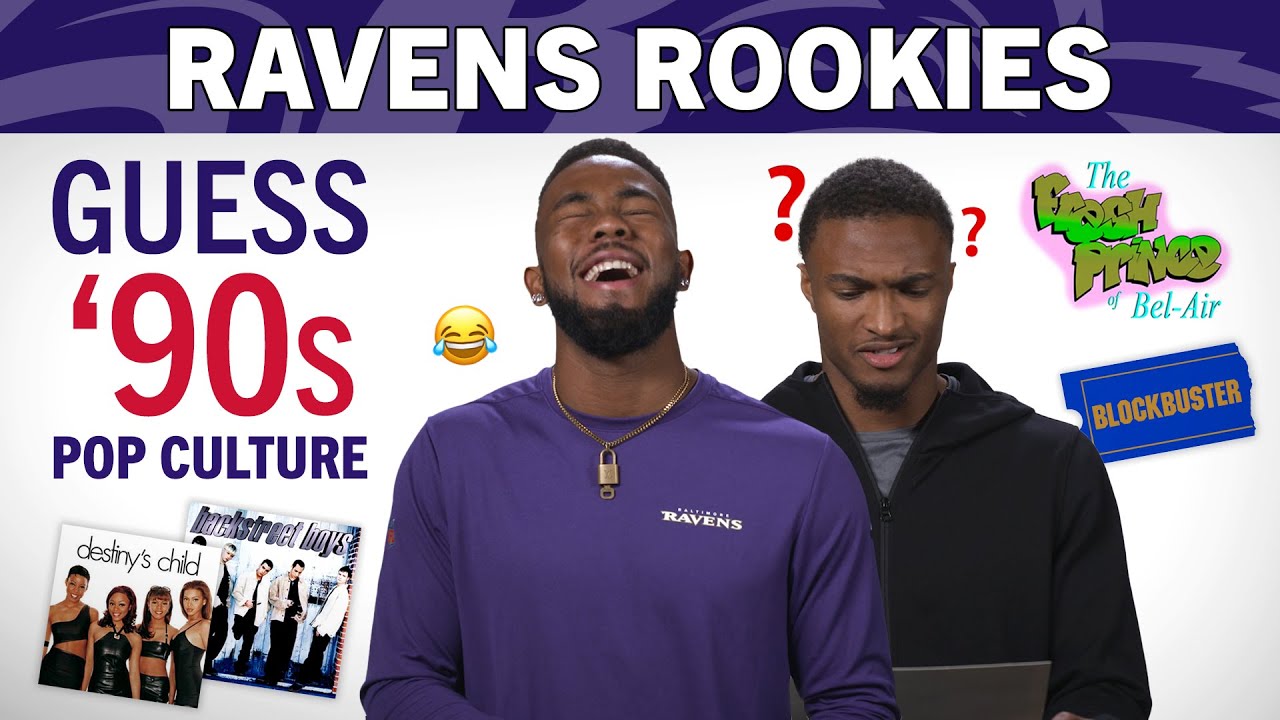Ravens Rookies Guess the '90s Pop Culture: Music Edition