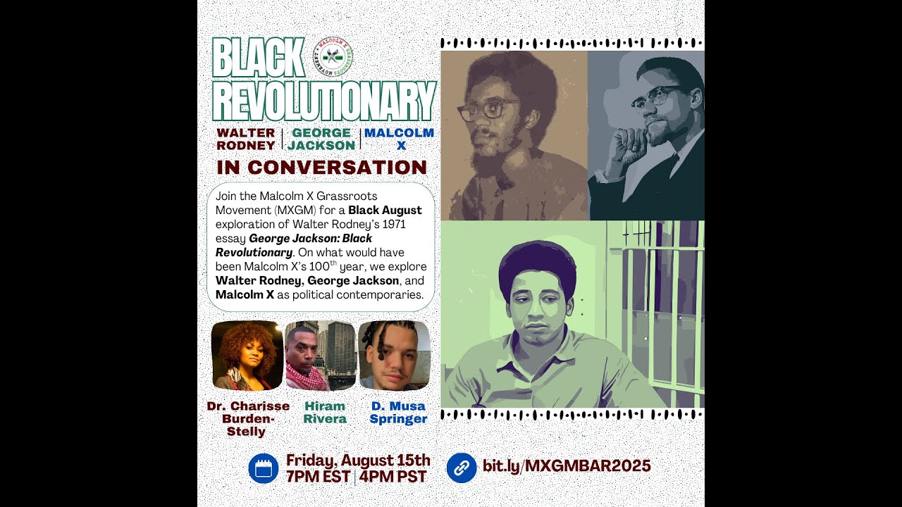 Black Revolutionary  Walter Rodney, George Jackson,  Malcolm X in Conversation
