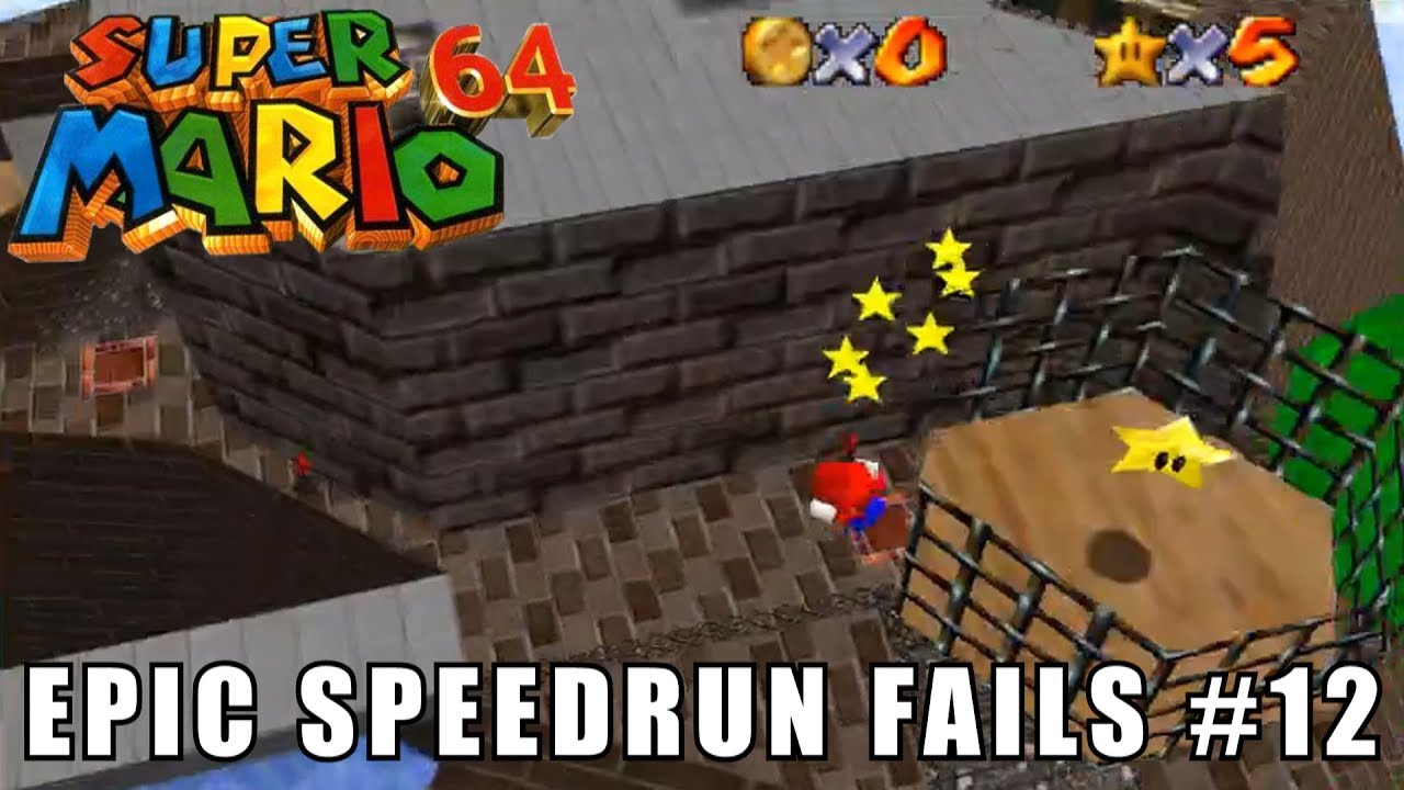 Epic Speedrun Fails #12 - Super Mario 64 Highlights