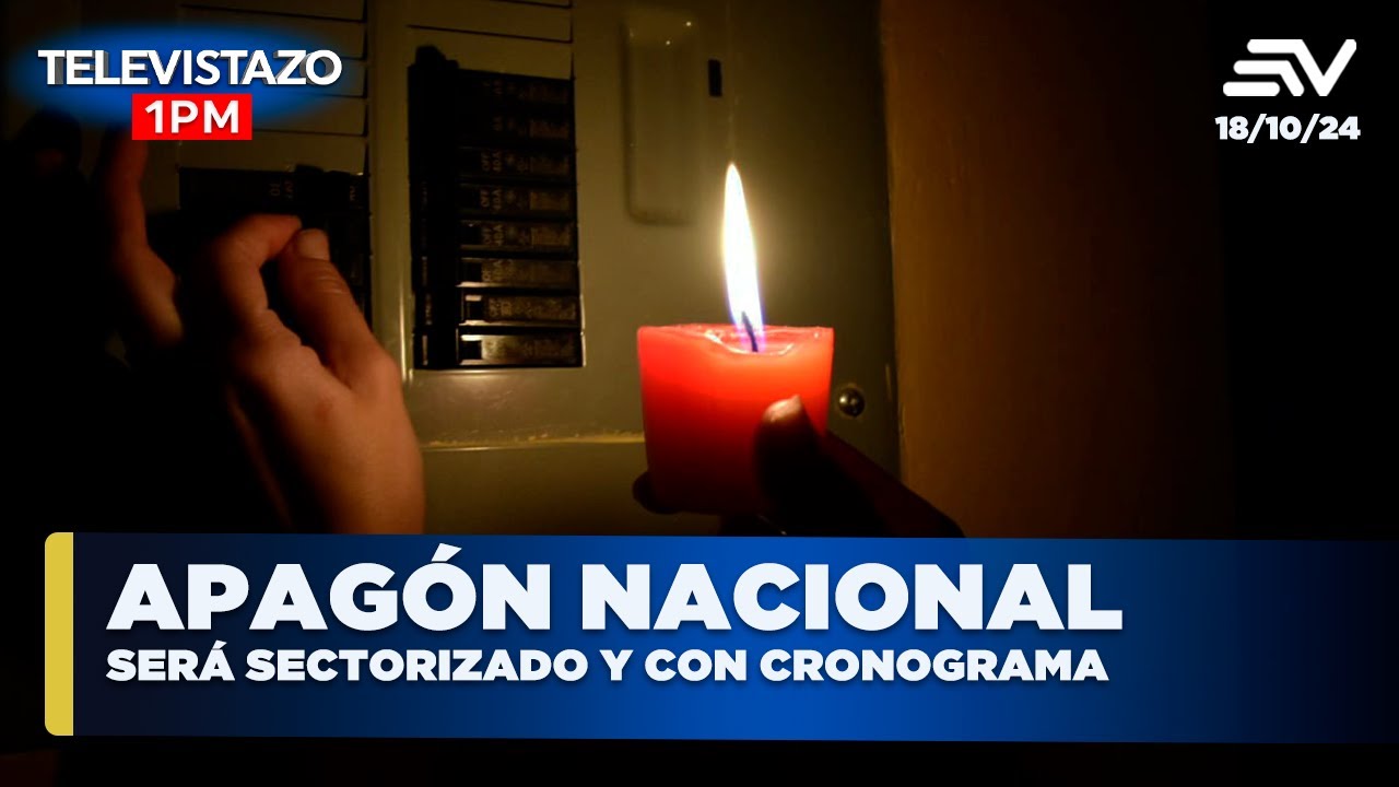 Apagón nacional será sectorizado y con cronograma  | Televistazo 1PM #ENVIVO🔴