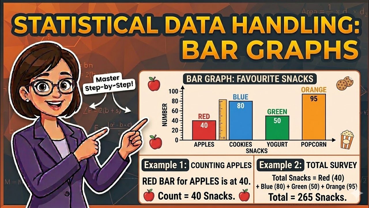 Statistical Data Handling | V#2 | Bar Graphs | Ex 13A from D1 | Chapter 13