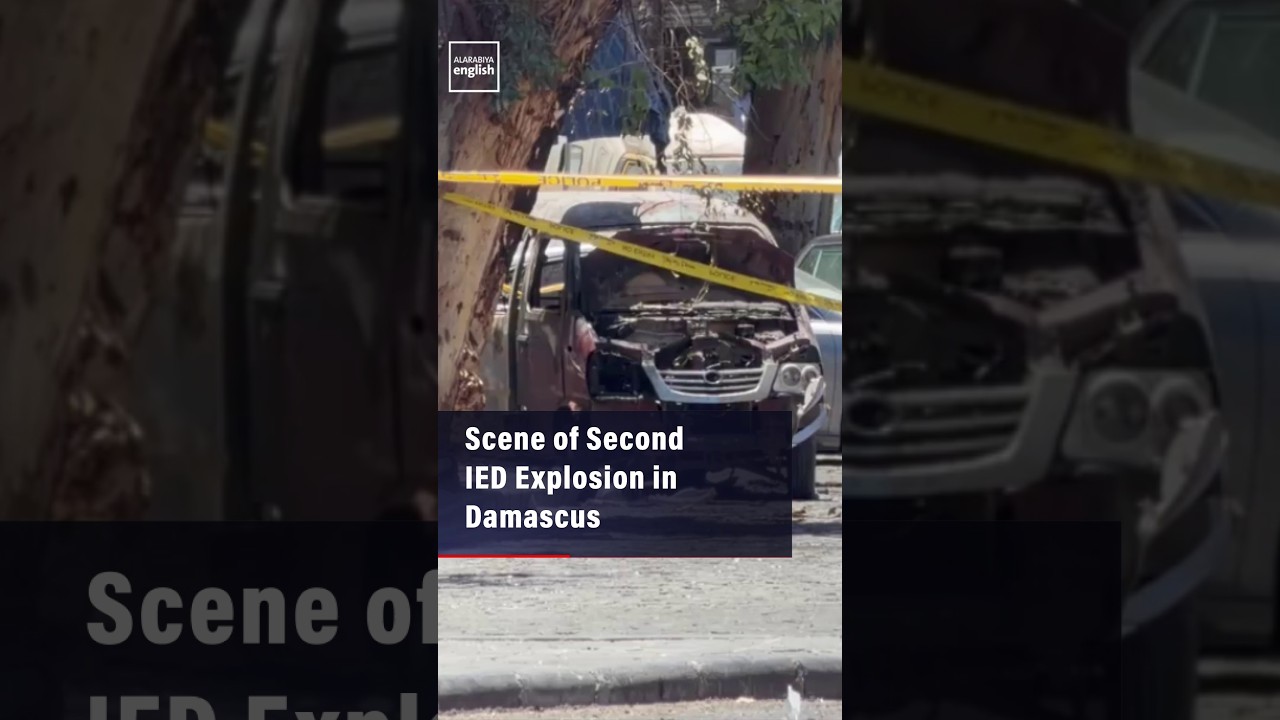 Scene of Second IED Explosion in Damascus