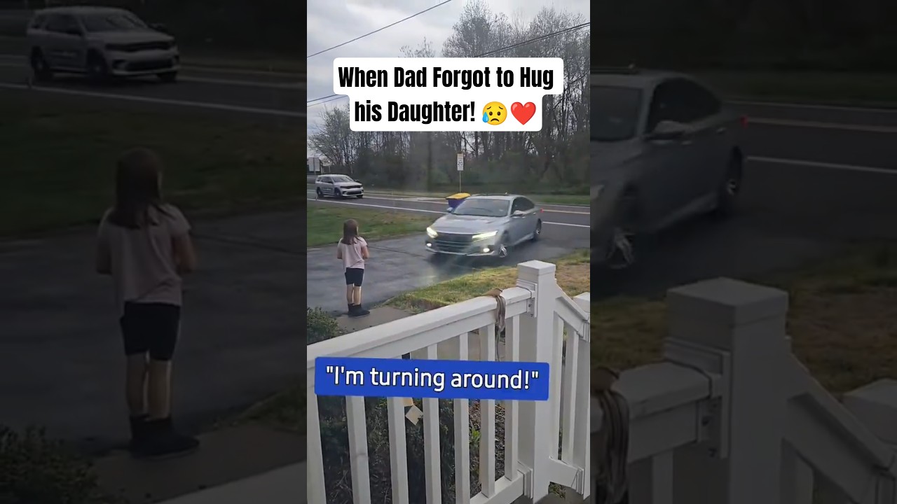 Сила отцовских объятий 🥹❤️ | Папа возвращается, чтобы обнять свою дочь #родители #любовь #вирусно...