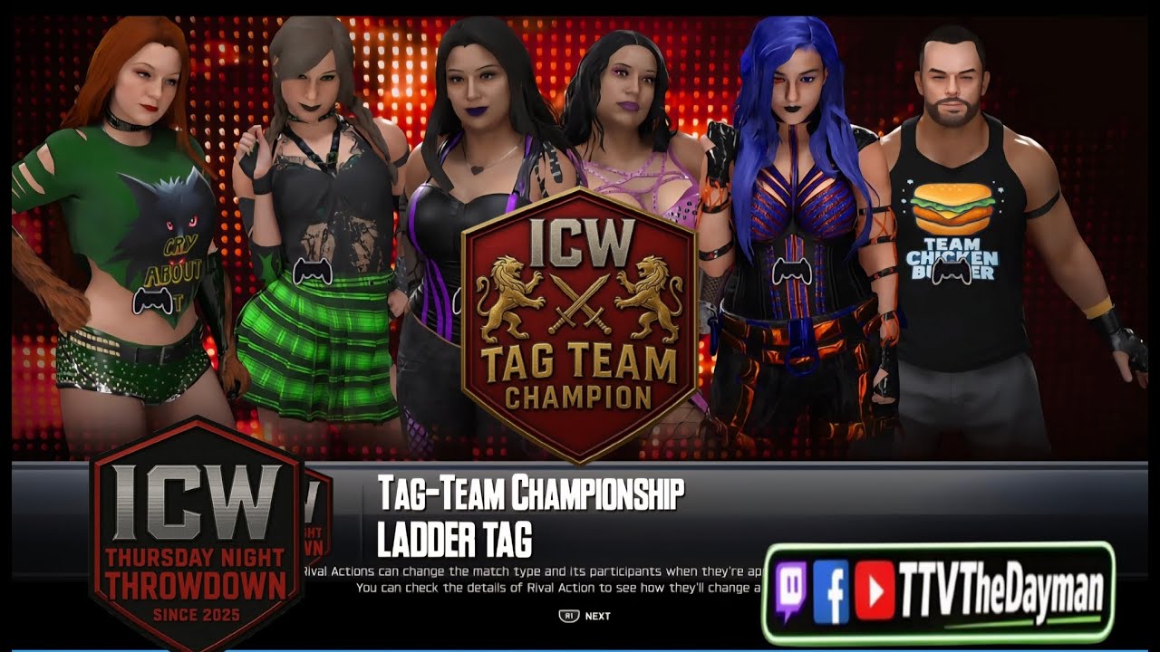 Mamawolf & Green VS Lilly & Banaenae VS Elli & Dayman Tag-Team Titles