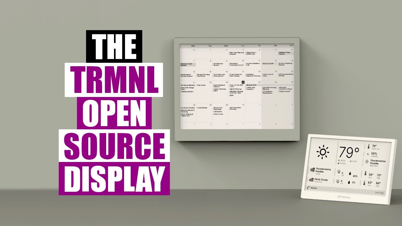 TRMNL — это дисплей E Ink с открытым исходным кодом
