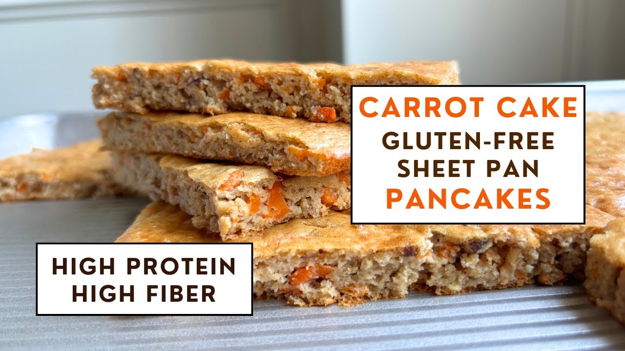 PROTEIN-PACKED Carrot Cake Sheet Pan Pancakes You NEED to Try!