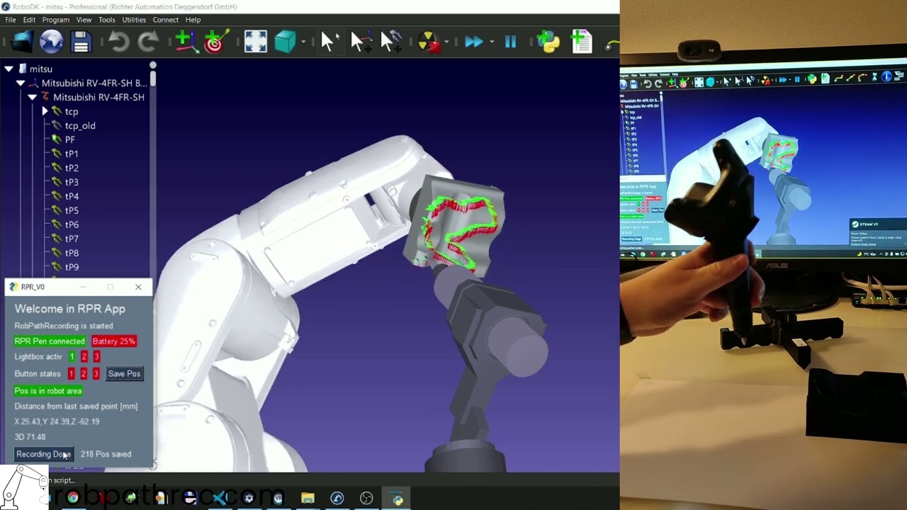 RobPathRec f&uuml;r Mitsubishi - der einfache und schnelle Weg Mitsubishi Roboter zu programmieren