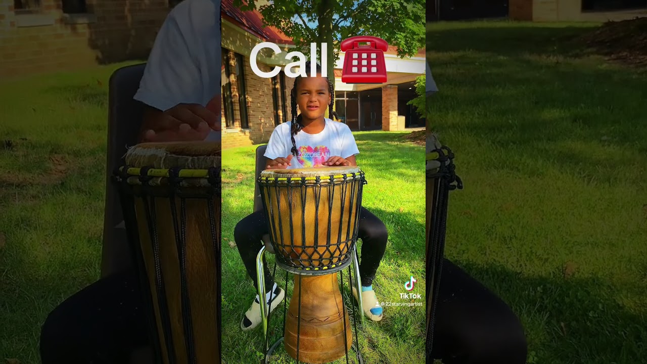 How To Play #Djembe The Call 🪘#BEGINNER Djembe Lessons 🎶🎶 #rhythm #drumlessons #africandrumming