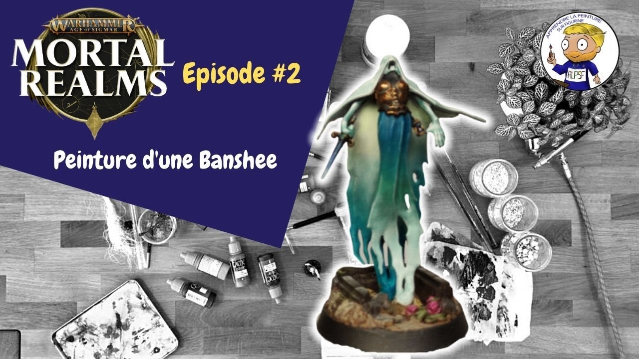 Mortal Realms numéro 2 - peinture d'une Banshee - apprendre la peinture sur figurine