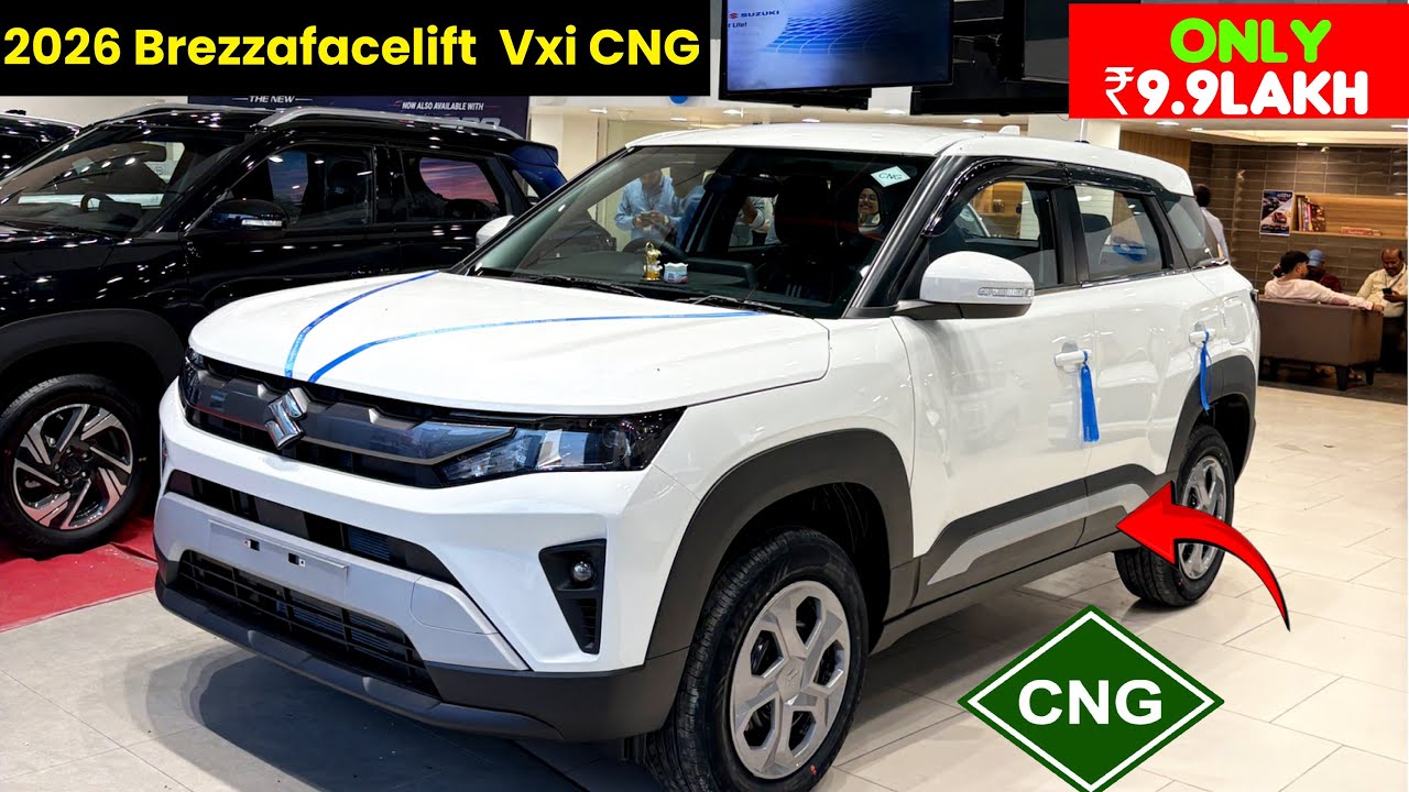 Maruti Brezza VXi CNG 2026 | Price, Features & Mileage | Brezza Facelift vxi cng 