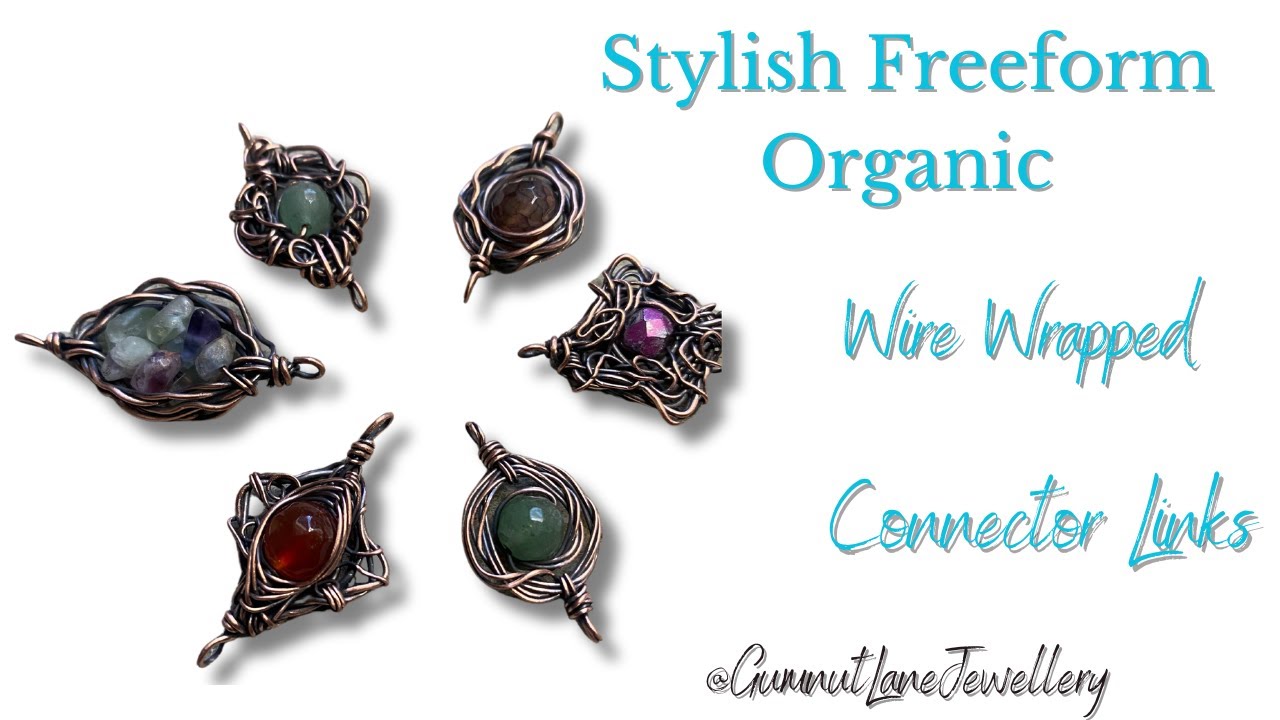 Stylish Wire Wrapped Connector Links, For Bracelets, Necklaces And many other possibilities