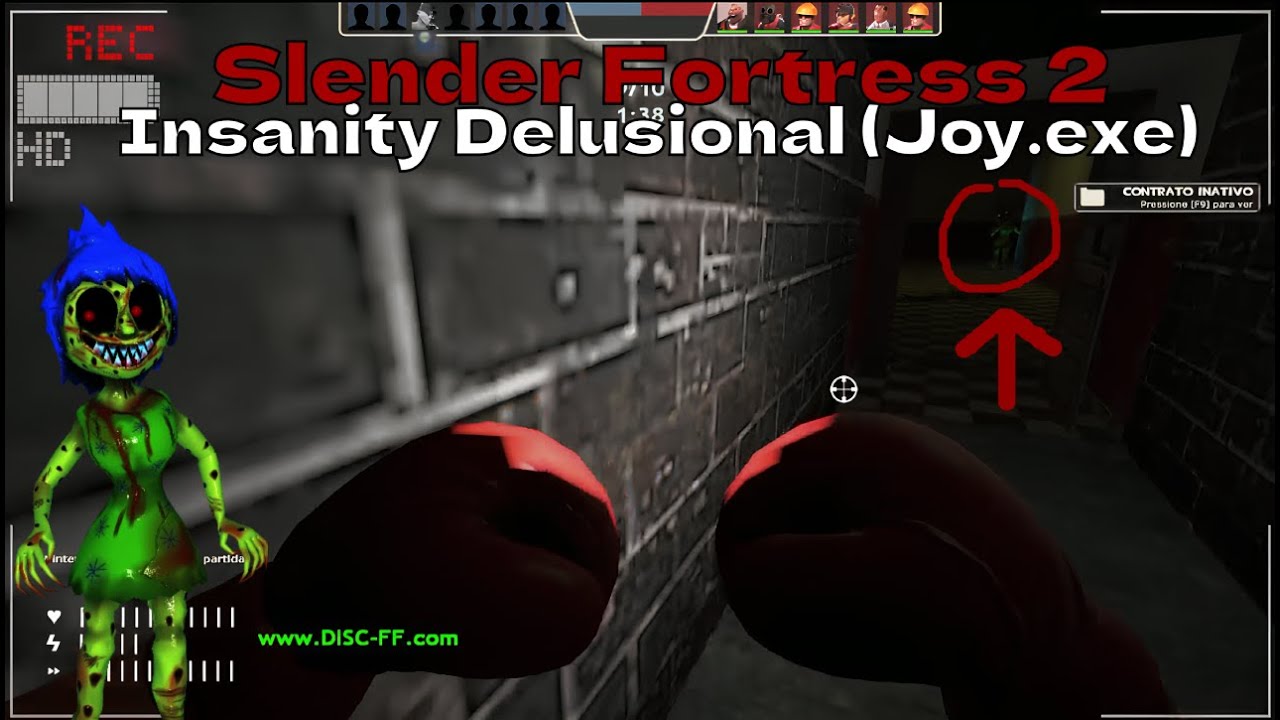 TF2: Slender Fortress | Insanity | Joy.exe Delusional (TF2: Horror Gameplay) ❤️🎮
