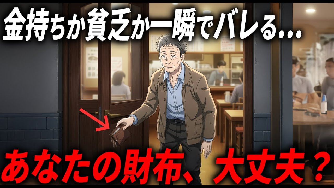 【実はバレてる】60歳を過ぎてから周りに一瞬でバレる！金持ちと貧乏人の財布