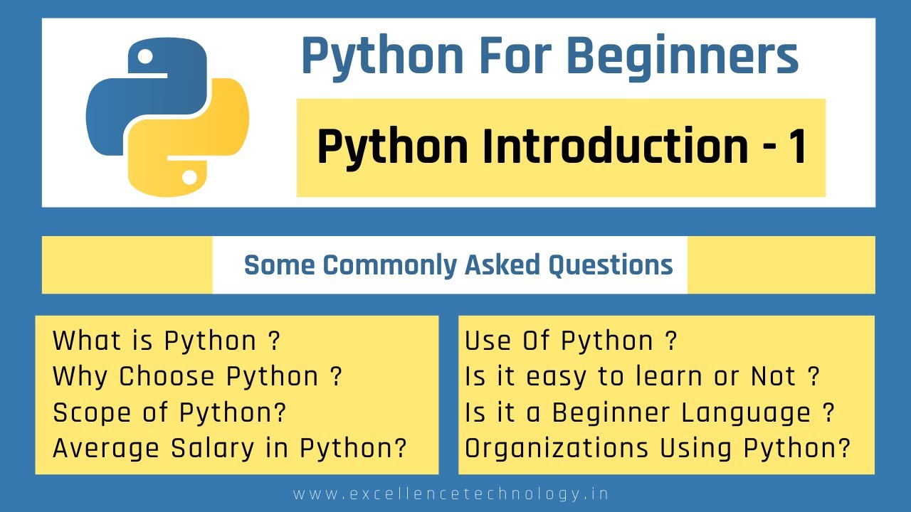 Вводный курс по Python на хинди: простое и подробное объяснение | Excellence Technology