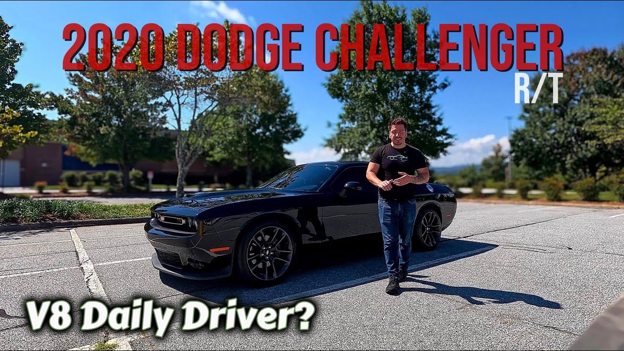 2020 Dodge Challenger R/T Review | Pitch Black Muscle Car with HEMI Power & Classic Design