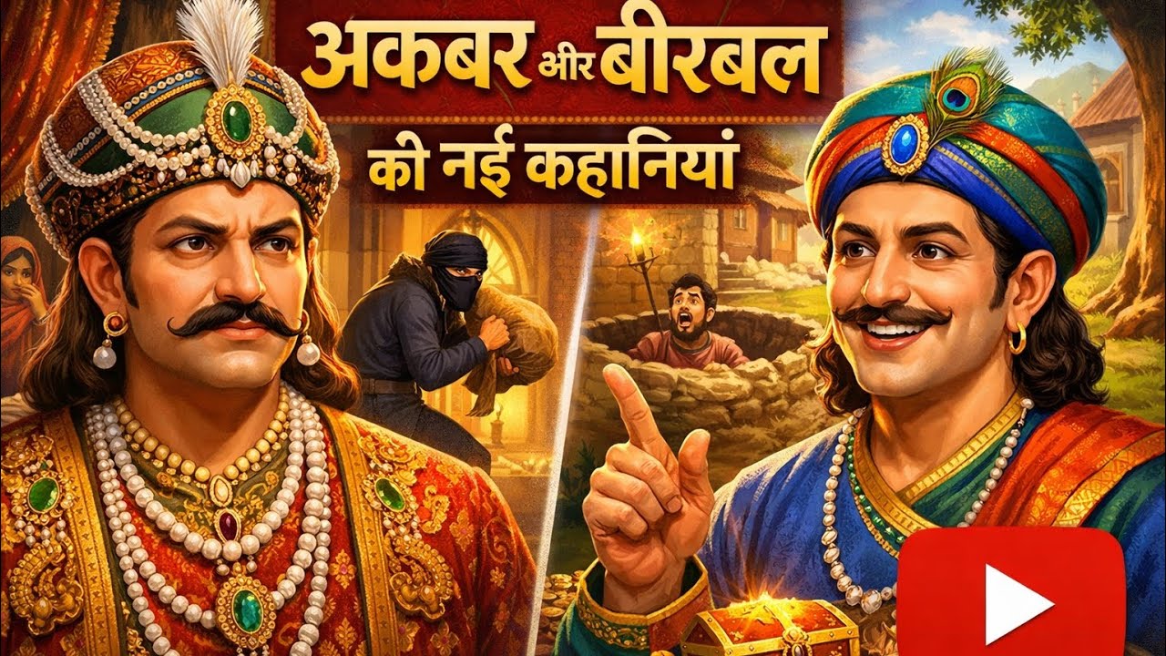 अकबर और बीरबल की नई कहानी ।। हिंदी में ।। 😲 #akbarbirbalkhani #moralstories 