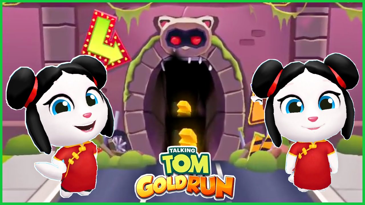 TALKING TOM GOLD RUN GAMEPLAY | LUCKY ANGELA | NEW CHARACTER