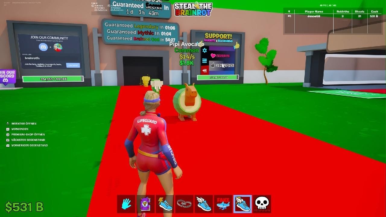 Fortnite steal the brainrot