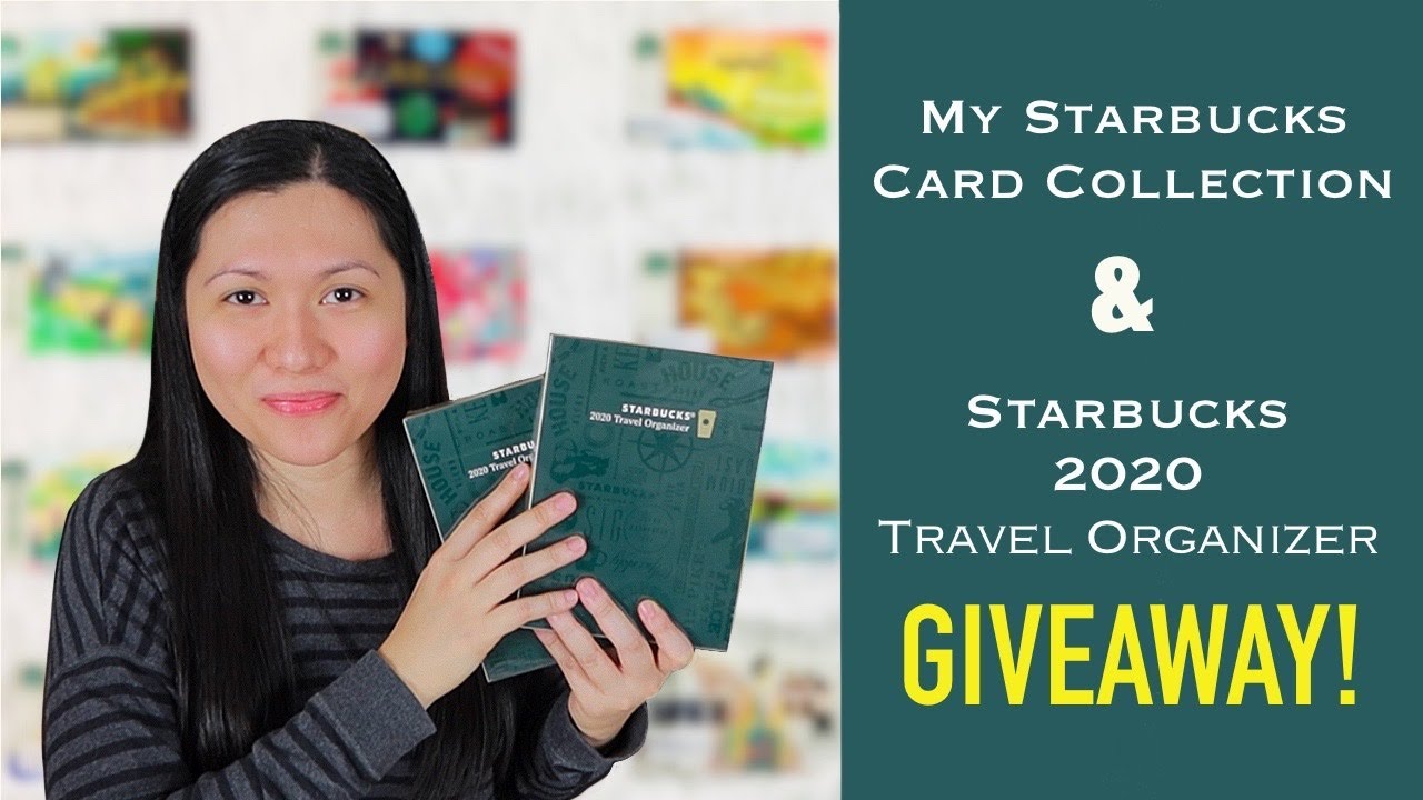 "Never Too Late for a GIVEAWAY!" Starbucks 2020 Travel Organizer PLUS My Starbucks Card Collection