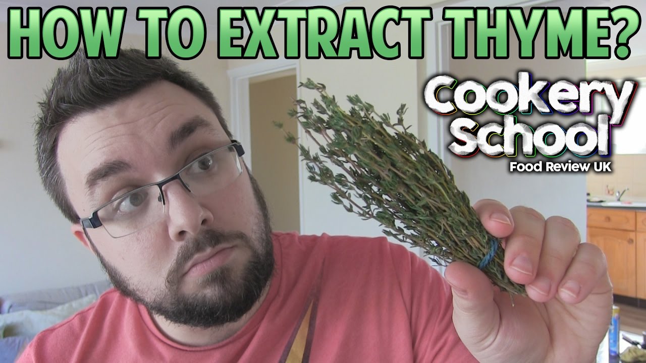How To Extract/Pick Thyme Leaves | Cookery School