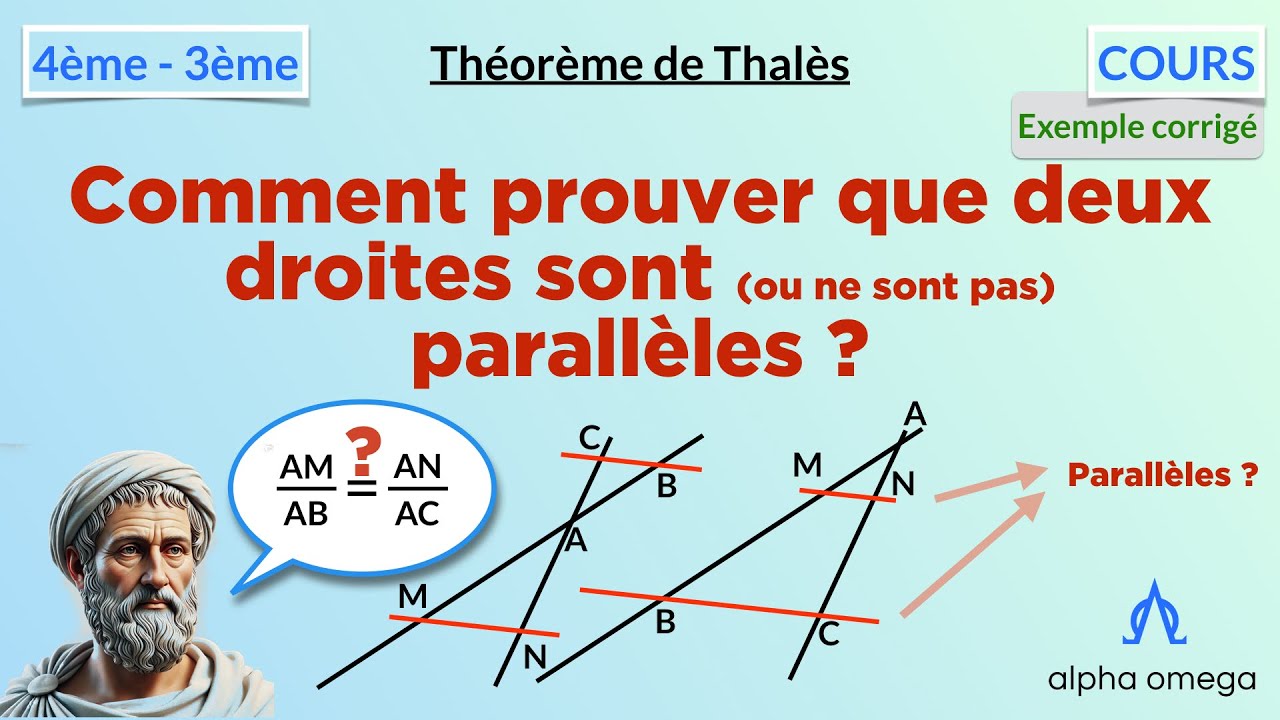 [4è & 3è] Réciproque du théorème de Thalès