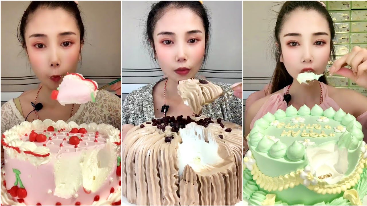 [ ASMR ] #4 - *jiamei666666* CREAMY CAKE EATING (WHOLE CREAMY CAKE)