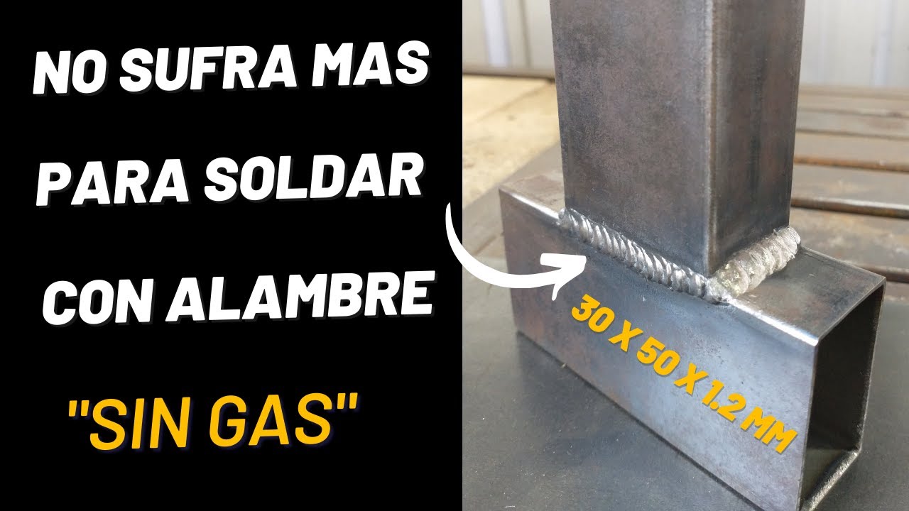 No sufra mas para soldar con alambres con núcleo fundente 