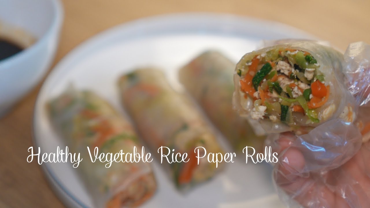 Healthy Vegetable Rice Paper Rolls
