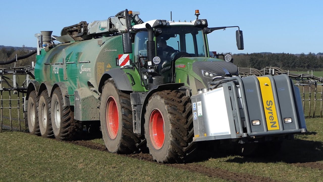 Fendt 939 Vario GEN6 in the field laying manure w/ Samson PG II 28 | Manure 2020 | DK Agriculture