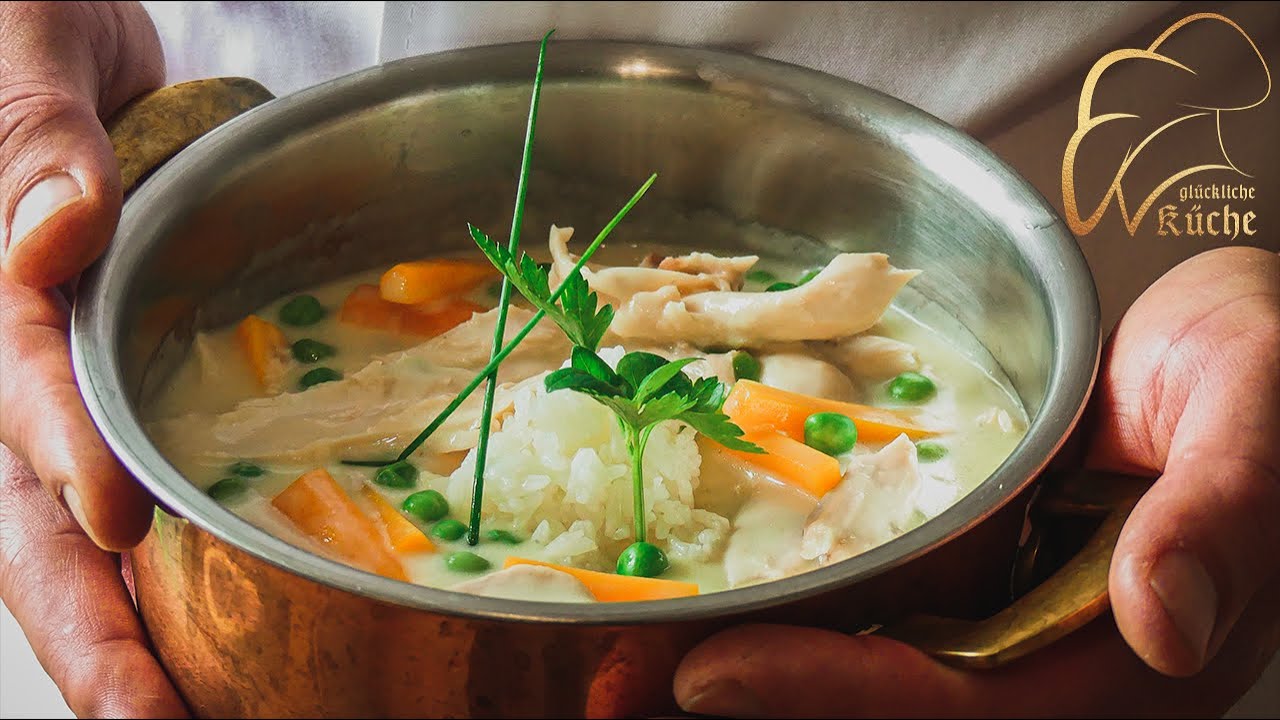Hühnerfrikassee | saftig | lecker | schnell | einfach | frisch | Frikassee | Sauce | Mehlschwitze