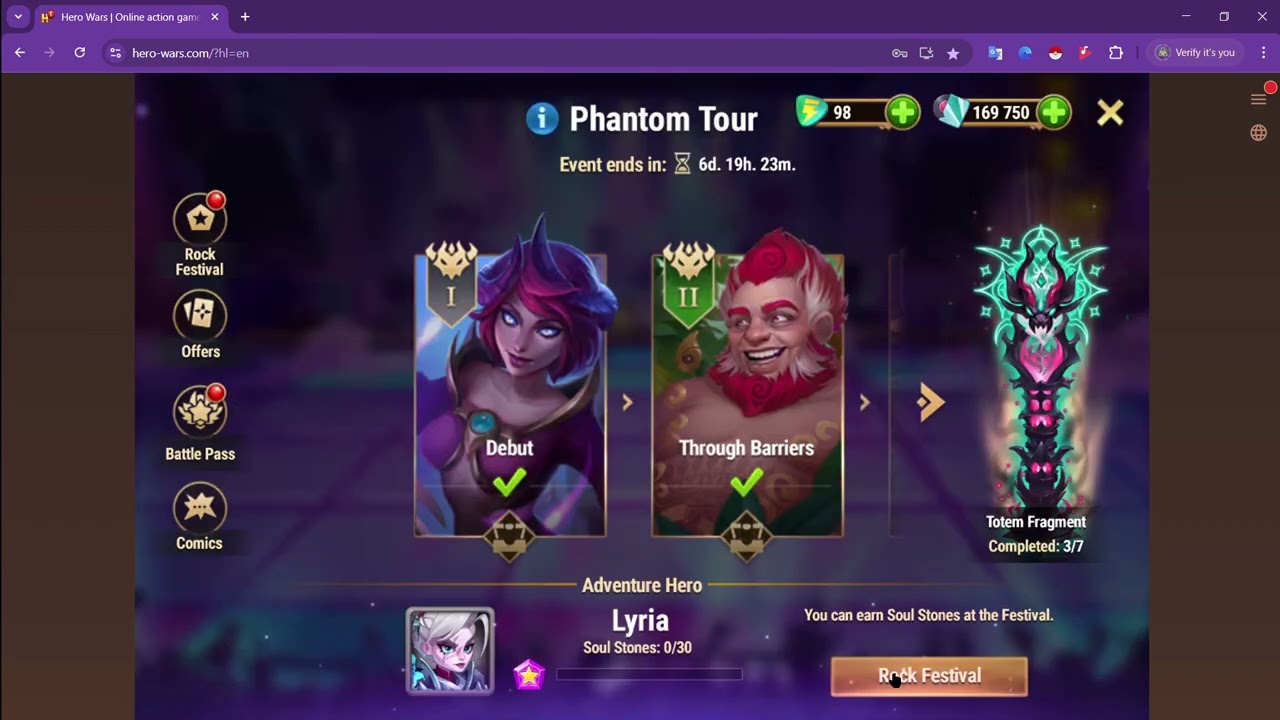 LYRIA ADVENTURE CHAPTER 3+4 | HERO WARS WEB &FB