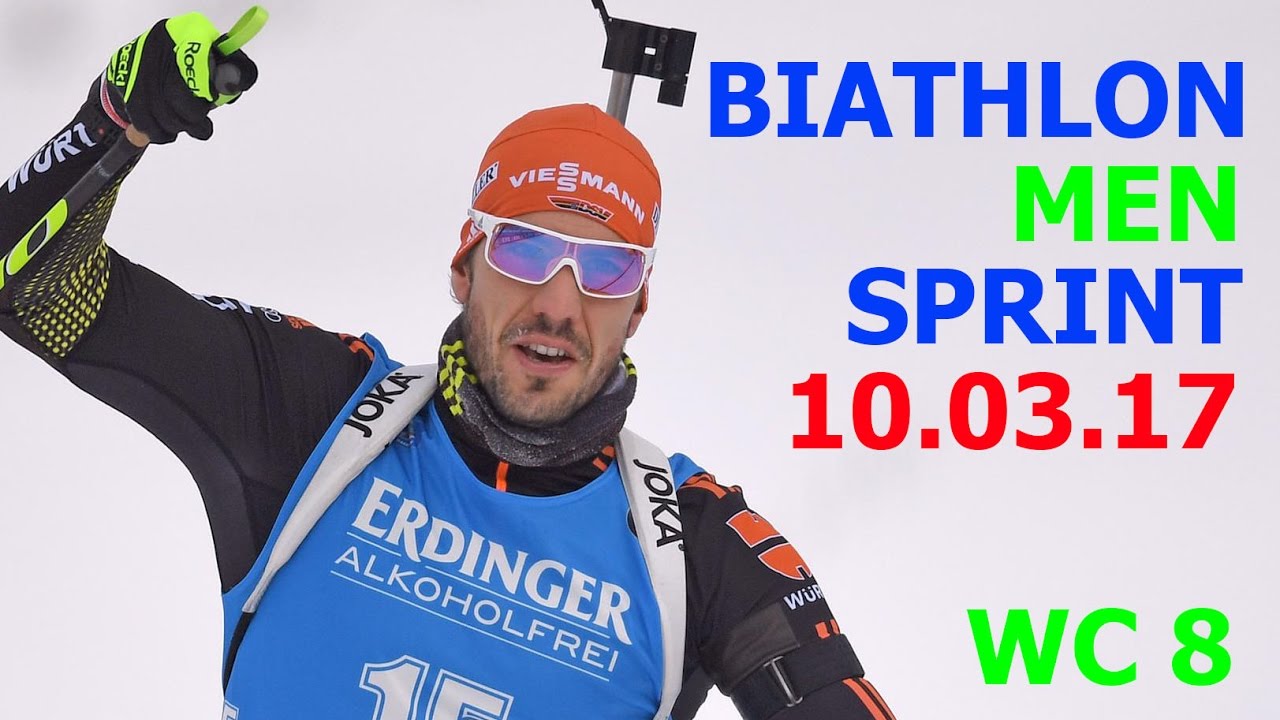 BIATHLON MEN SPRINT 10.03.2017 World Cup 8 Kontiolahti (Finland)