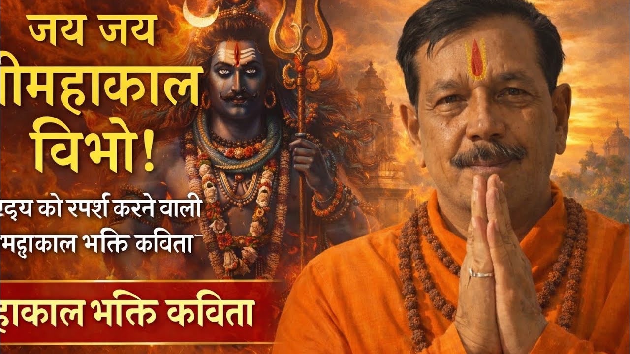 जय जय श्रीमहाकाल विभो | हृदय को स्पर्श करने वाली महाकाल भक्ति कविता | पण्डित हीरालाल जी