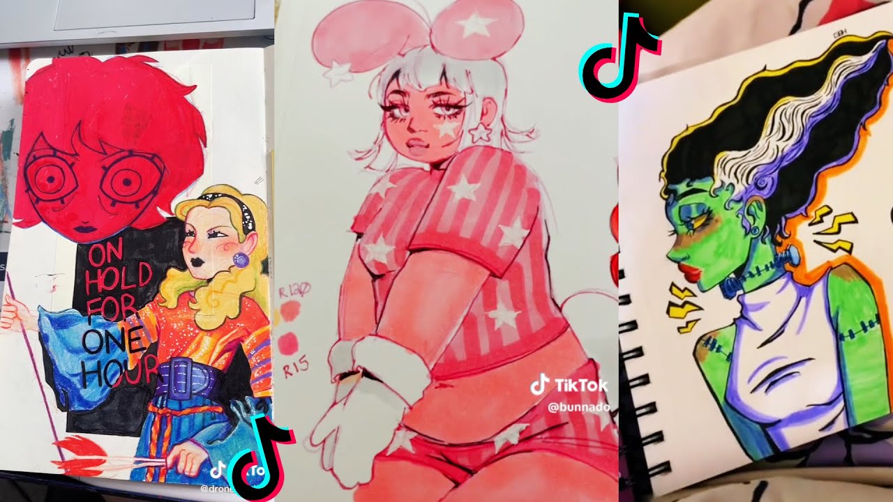 ART SKETCHBOOK 📖🎨 TIKTOK compilation #73