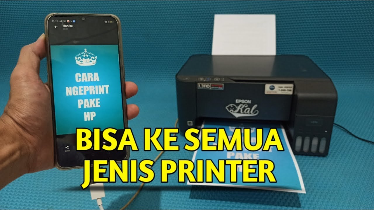 CARA NGEPRINT LEWAT HP KE SEMUA JENIS PRINTER || cetak foto dan dokumen jadi mudah dengan USB OTG