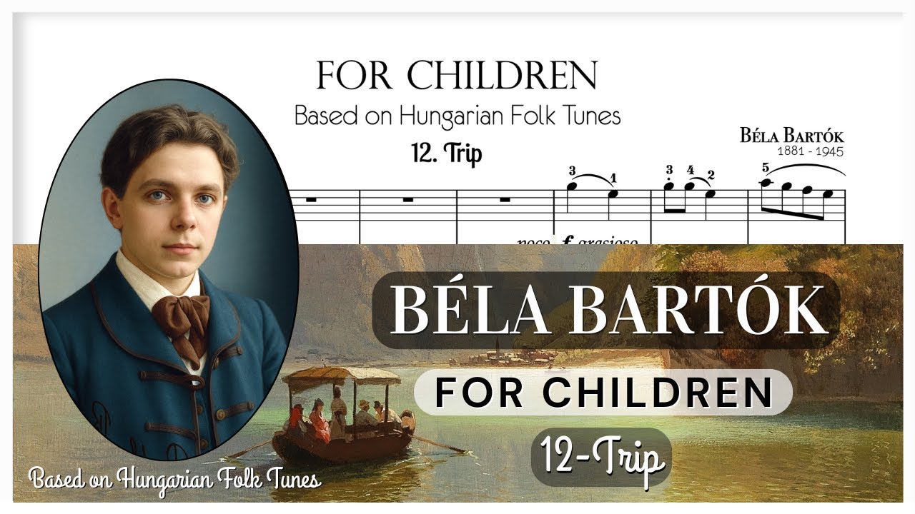 🎹 Bartók's 'Trip' - EASY Beginner Piano Tutorial (For Children Vol 1 No 12)