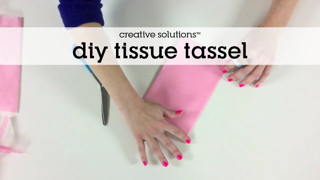 DIY tissue tassel