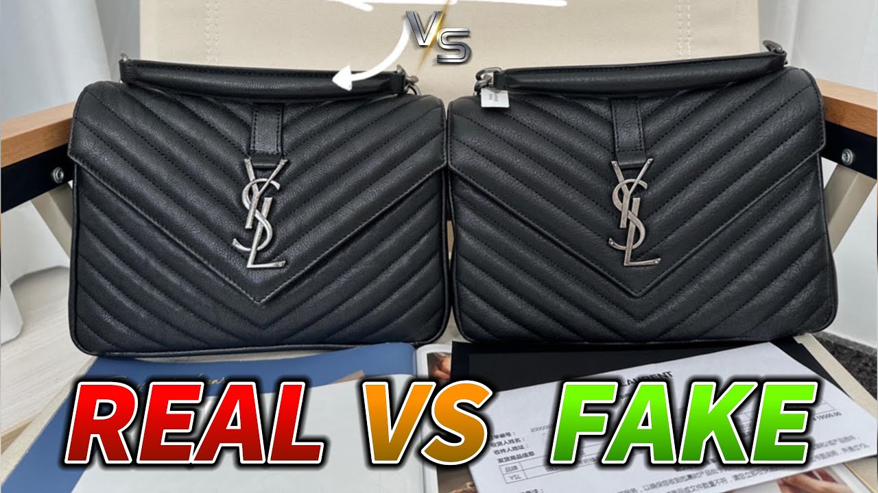 real vs fake YSL LOULOU BAG