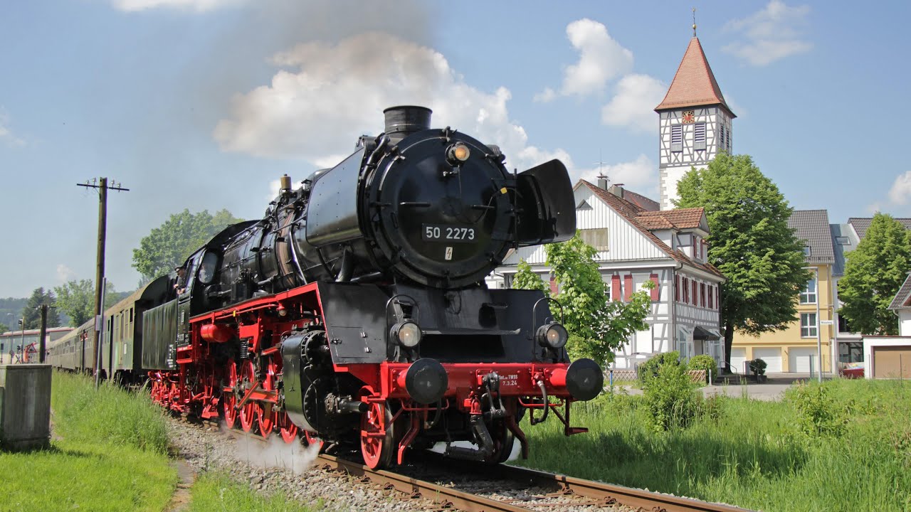 Opfer des Hochwassers - wird es das je wieder geben? 50 2273 auf der Schwäbischen Waldbahn am 9.5.24