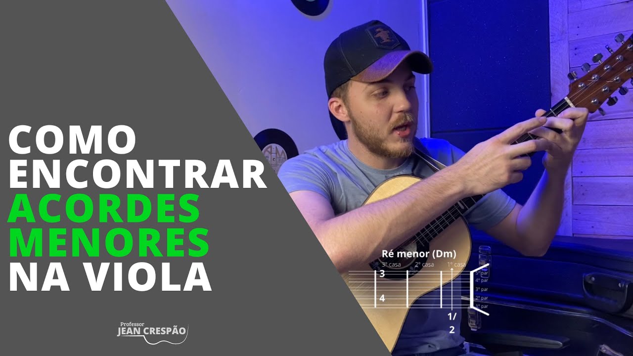 Como encontrar os ACORDES MENORES na viola - MAÇETE (aula de viola caipira)