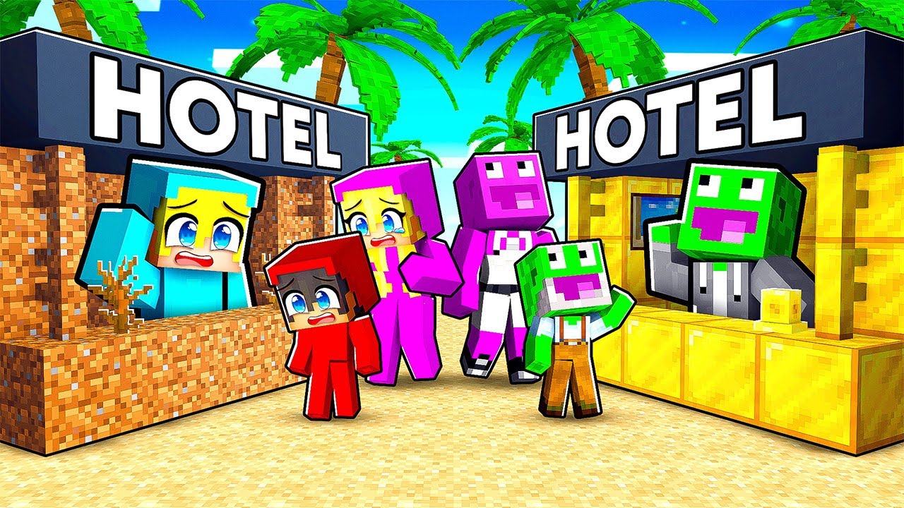 BIEDNY vs BOGATY HOTEL w Minecraft!