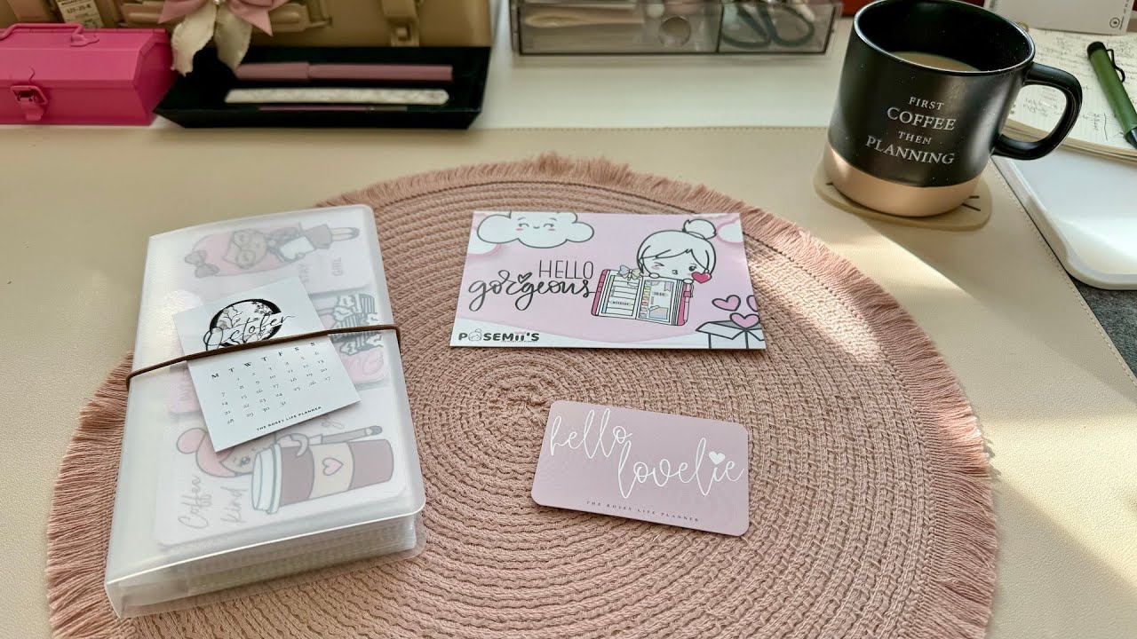 Unboxing - package from The Rosey Life Planner