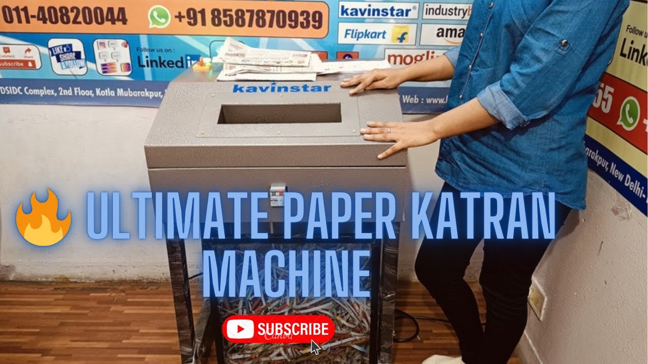 Heavy Duty Paper Katran Machine – Perfect for Industrial Use 🤯