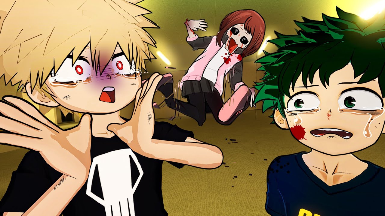 Uraraka ficou POSSUÍDA na BACKROOMS com Deku e Bakugou no Boku no Hero Vr!!!