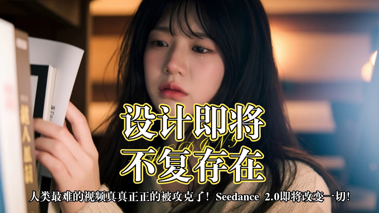 设计即将完全重构！这不是观点，这是事实！人类最难的视频真真正正的被AI攻克了！Seedance 2.0即将改变一切！生产模式，公司构架，行业形态都将被彻底颠覆！