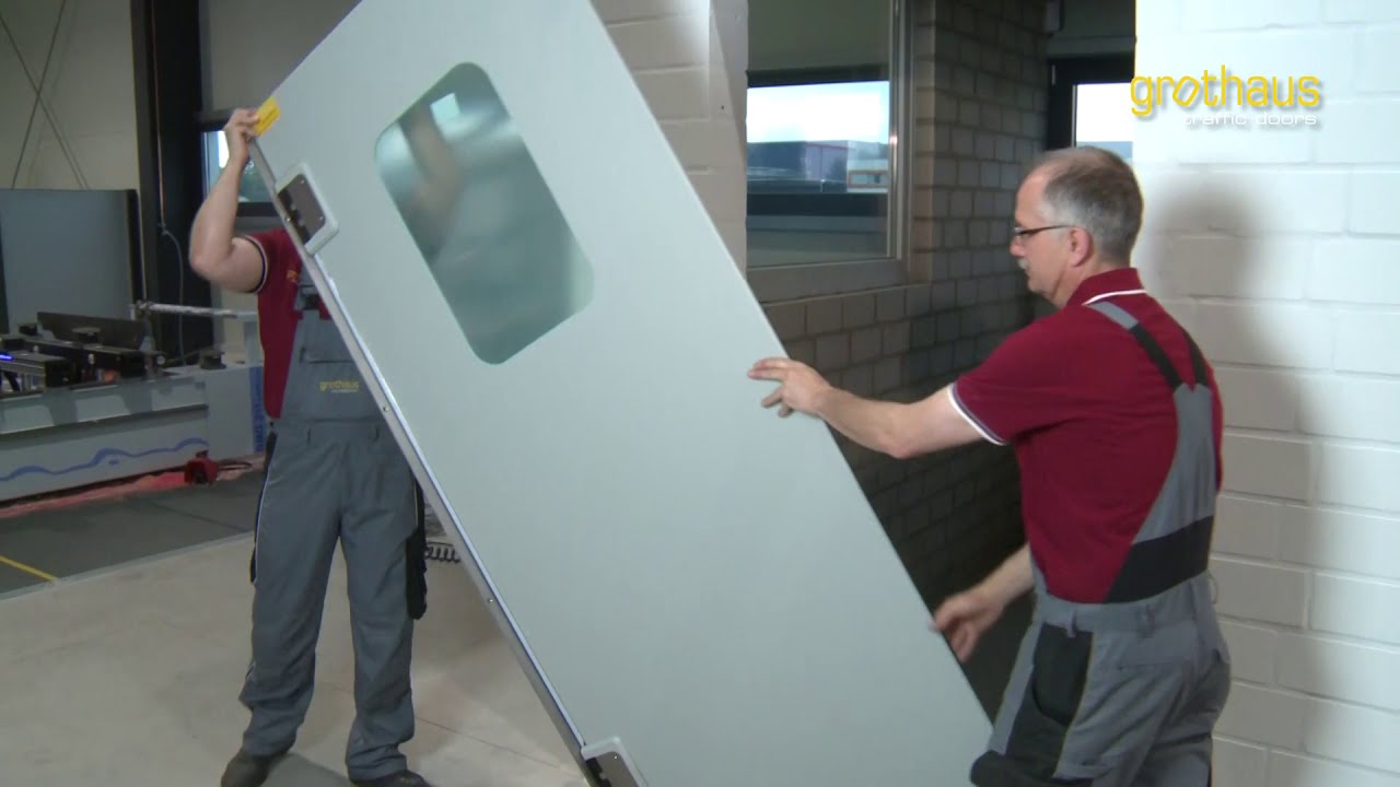Grothaus Traffic Doors - Installation with Flat Profile