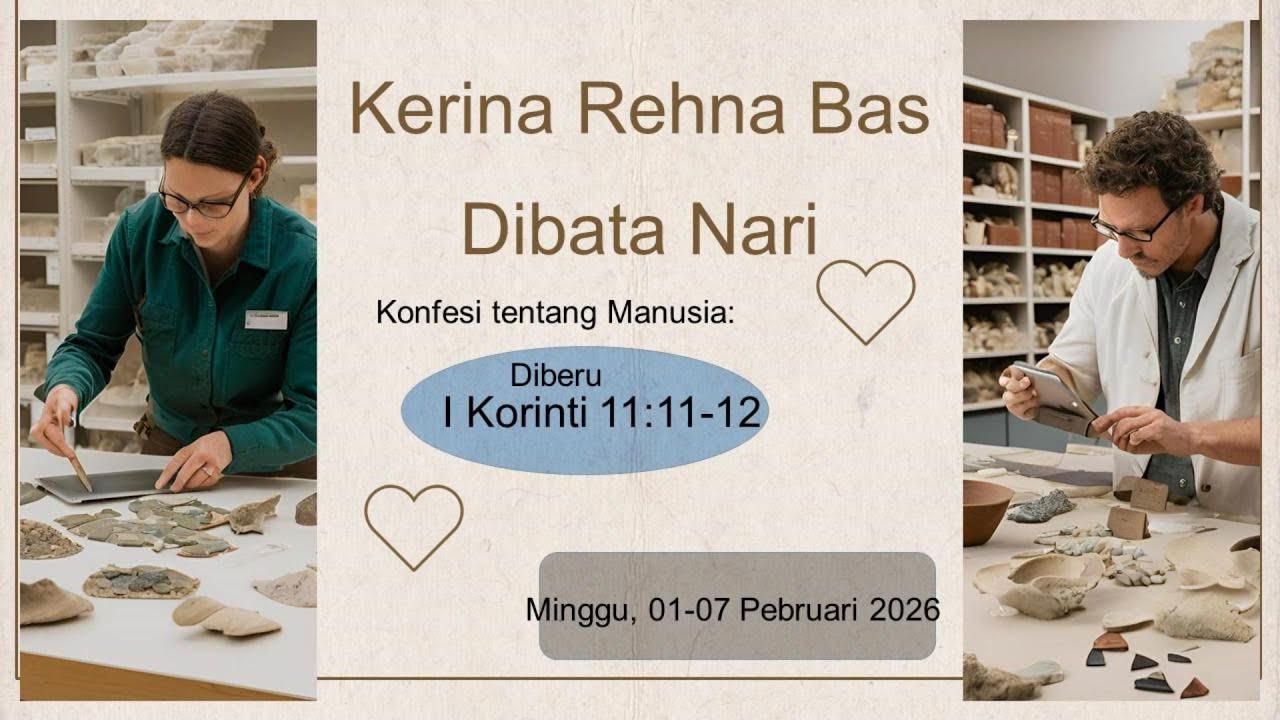 PA Moria GBKP 1 - 7 Pebruari 2026, Oleh Pdt. Rosani Br Sembiring.