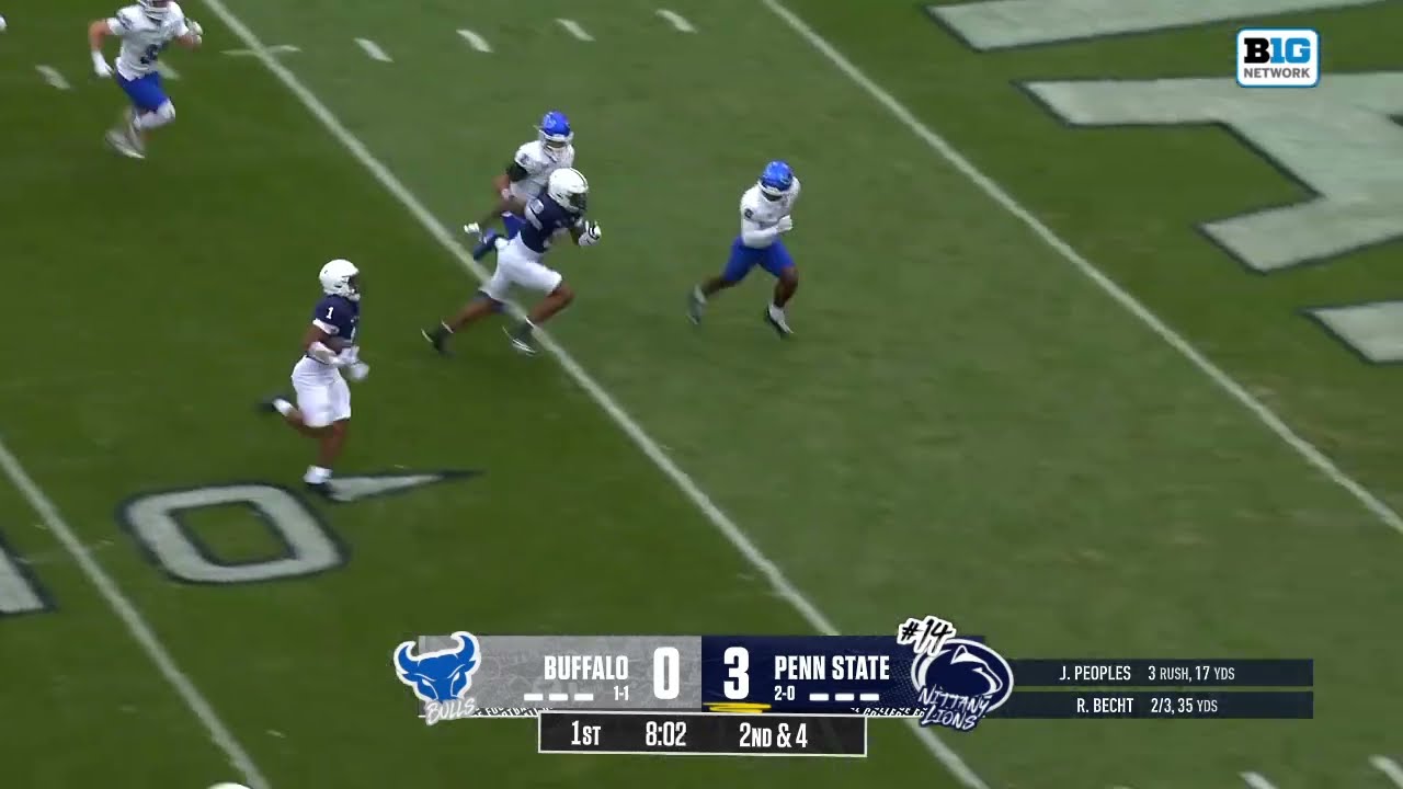 James Peoples 16-Yard Rushing Touchdown vs. Buffalo | Penn State Football