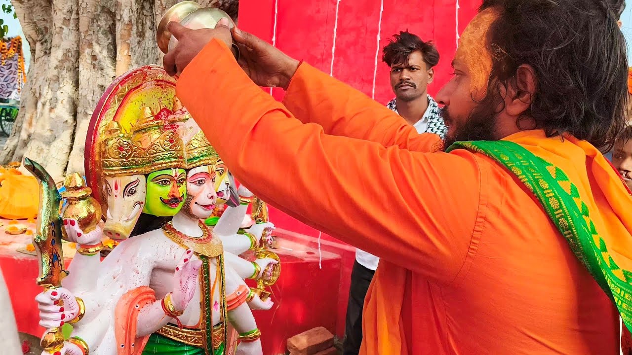 Panchmukhi Hanuman ji ka   Pran pratistha sh ree teju brahm baba dham 🛕 पंचमुखी हनुमान जी  का मन्दिर